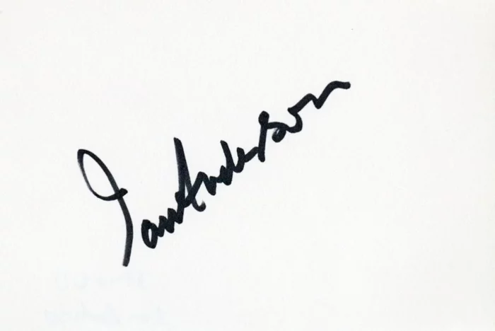 Ian Anderson autograph