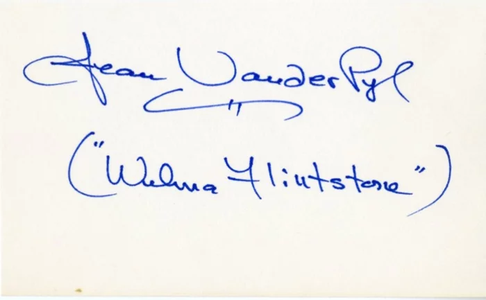 Jean Vander Pyl autograph