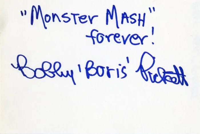 Bobby 'Boris' Pickett autograph