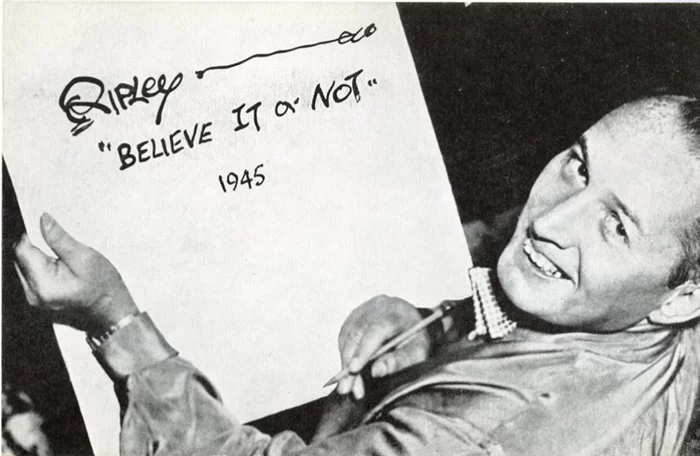 Robert Ripley autograph