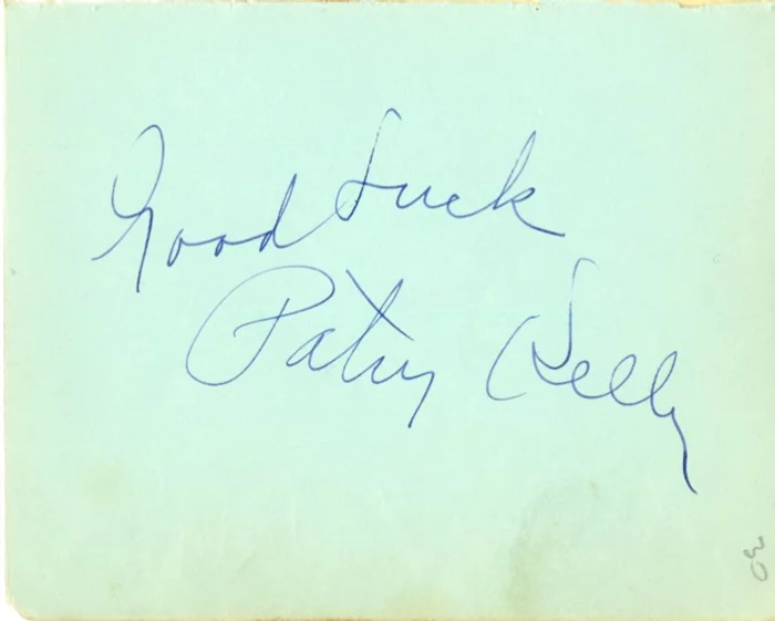 Patsy Kelly autograph