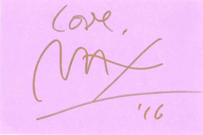 Peter Max autograph