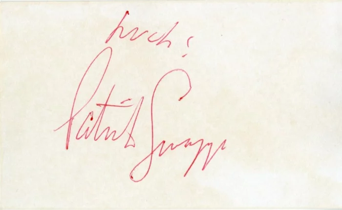 Patrick Swayze autograph
