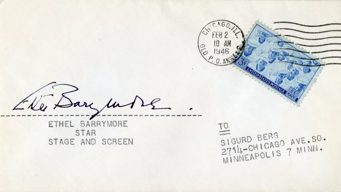Ethel Barrymore autograph