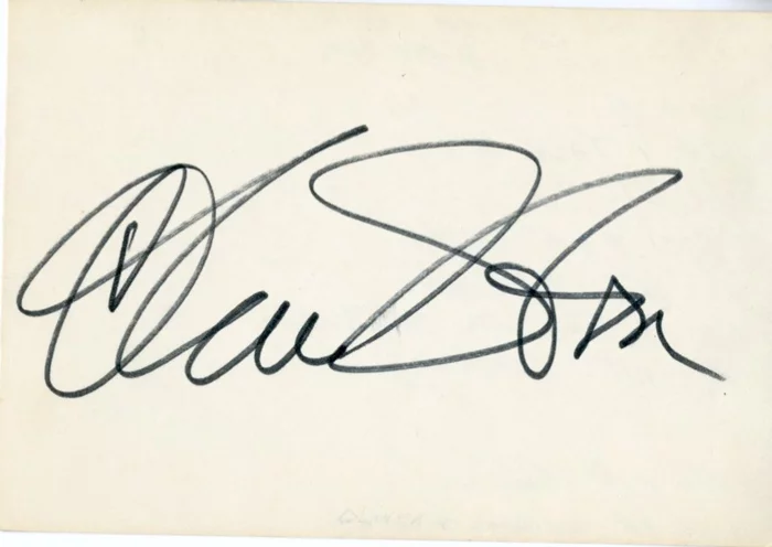 Oliver Stone autograph