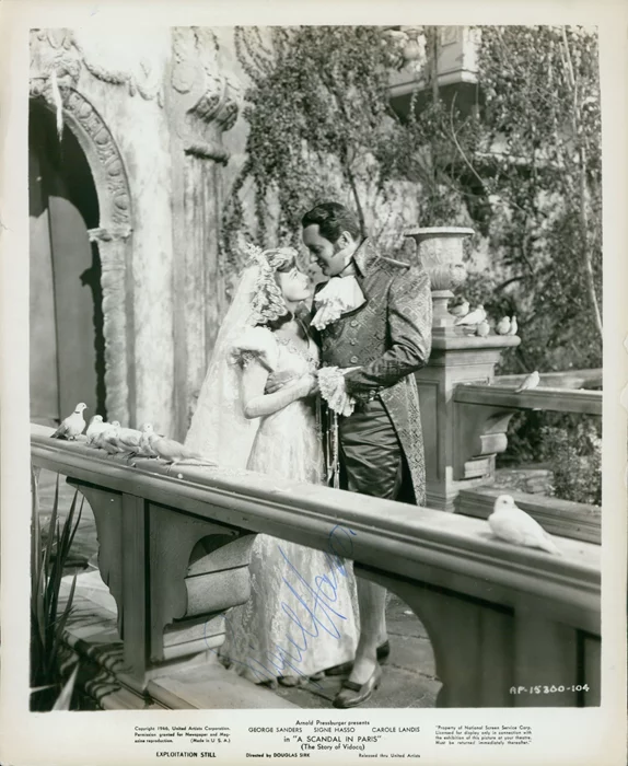 Signe Hasso autograph