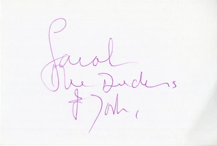 Sarah Ferguson autograph