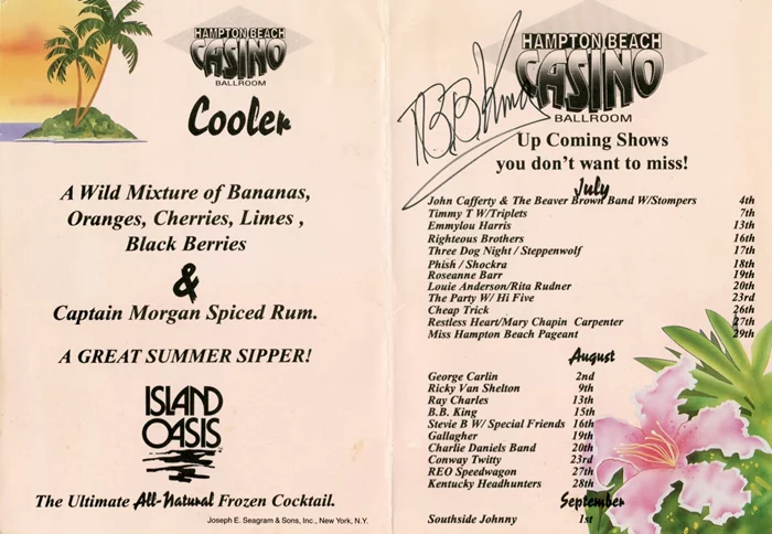 B.B. King autograph