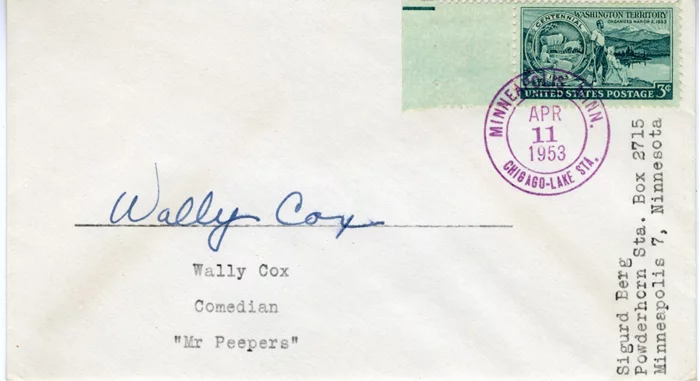 Wally Cox autograph