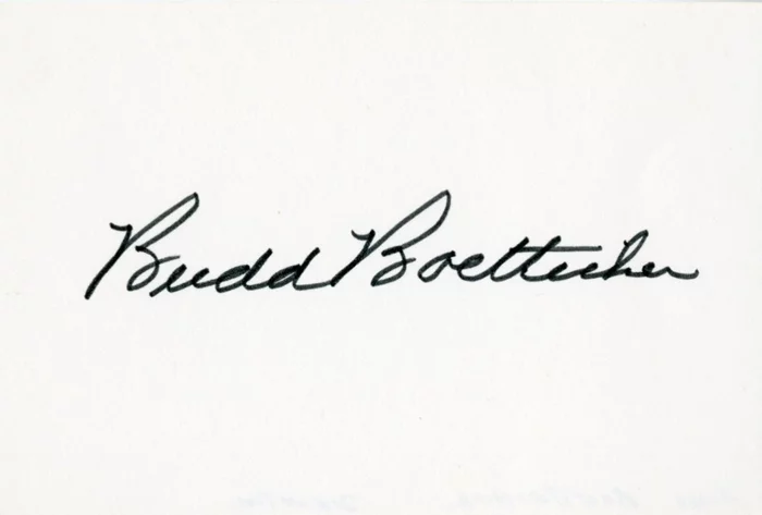 Budd Boetticher autograph