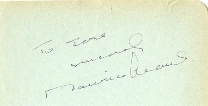 Maurice Evans autograph