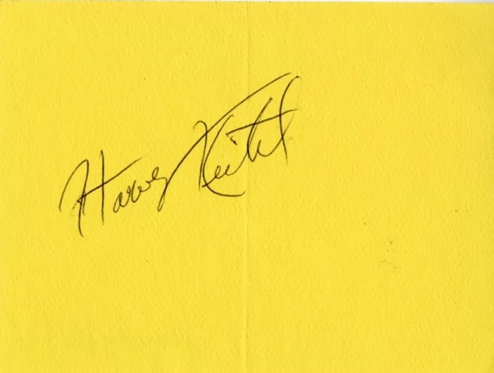 Harvey Keitel autograph