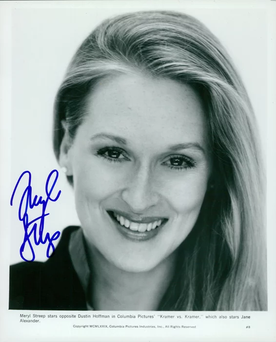 Meryl Streep autograph