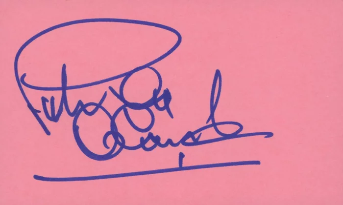 Petula Clark autograph