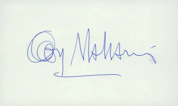 George Maharis autograph
