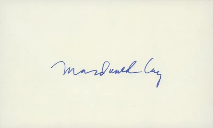 Macdonald Carey autograph