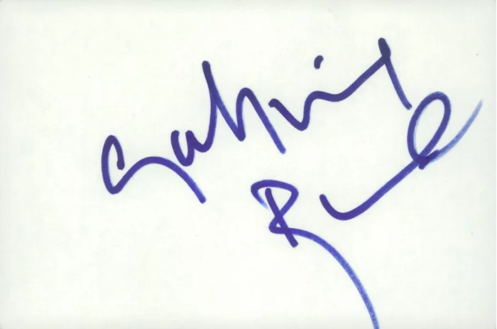 Gabriel Byrne autograph