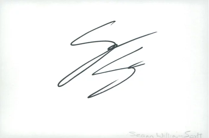 Seann William Scott autograph