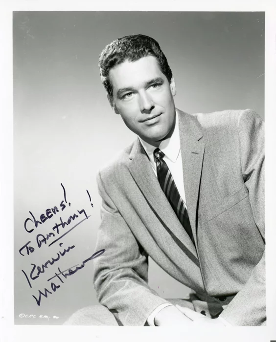 Kerwin Mathews autograph