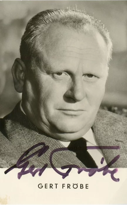 Gert Frobe autograph