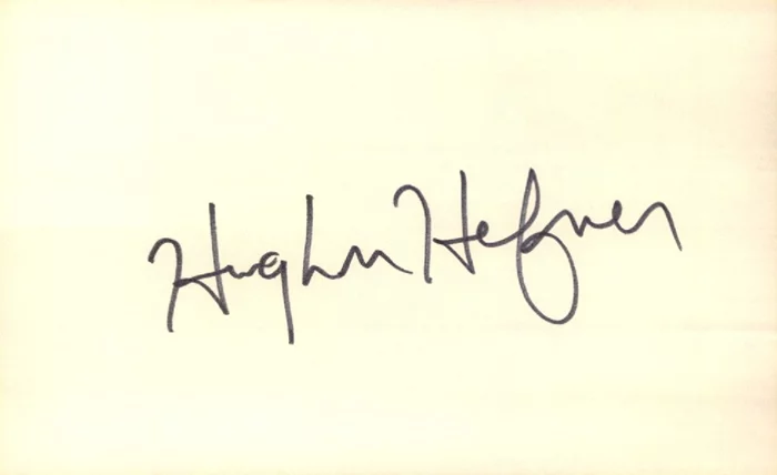 Hugh Hefner autograph