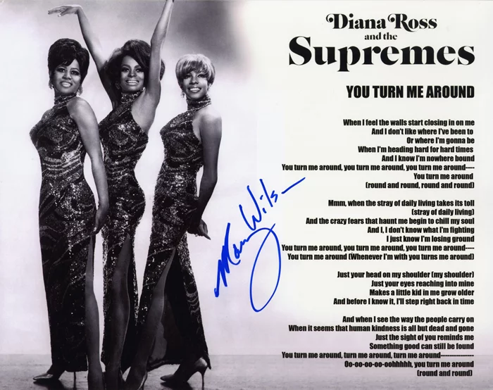 Mary Wilson autograph