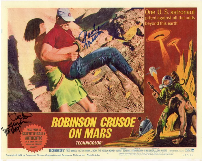 Robinson Crusoe On Mars autograph