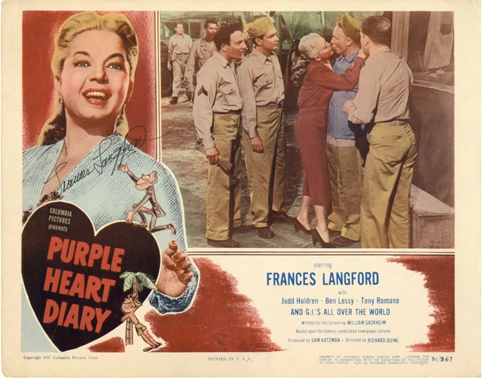 Frances Langford autograph