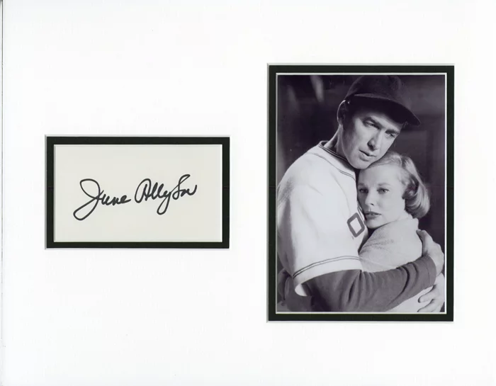 June Allyson autograph