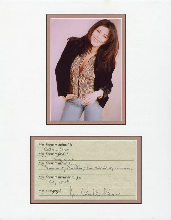 Maria Conchita Alonso autograph
