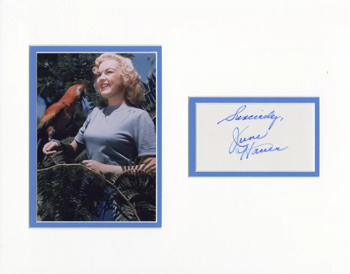 June Haver autograph