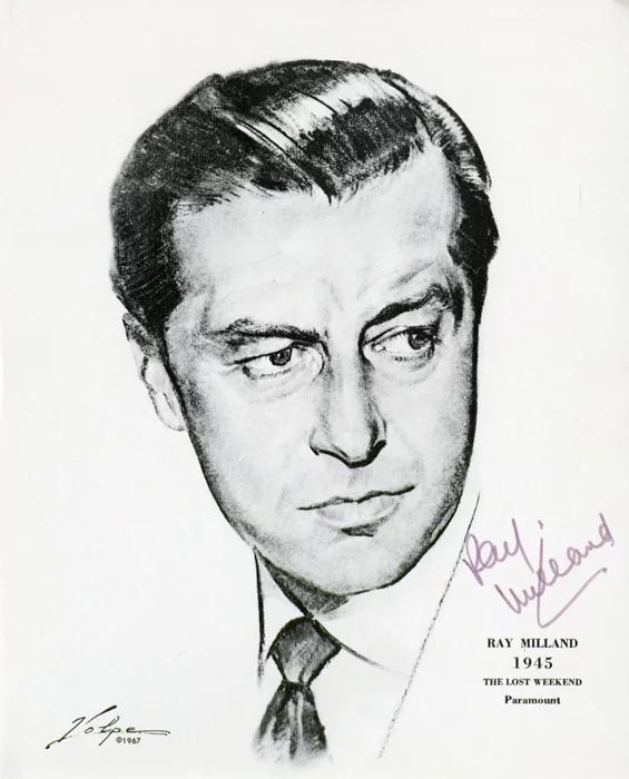 Ray Milland autograph