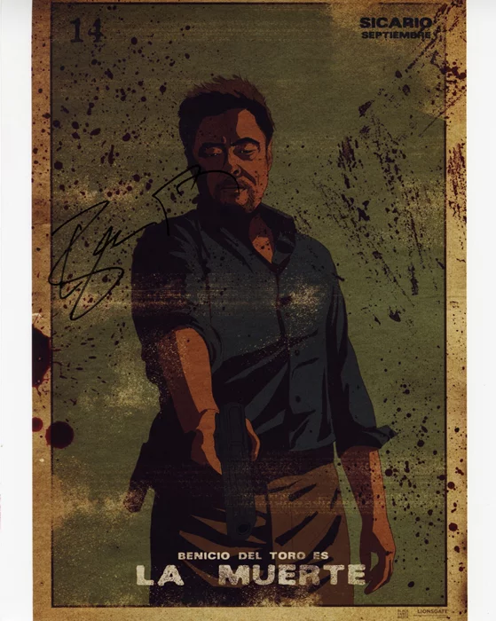 Benicio Del Toro autograph