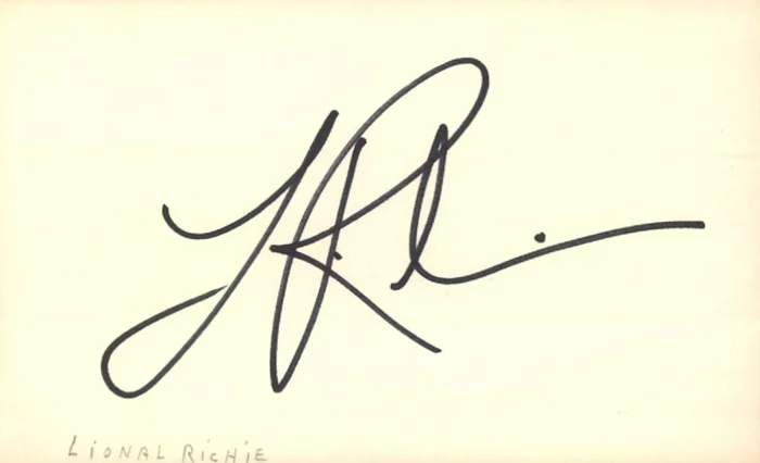 Lionel Richie autograph