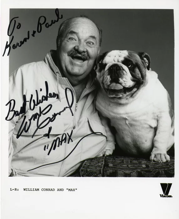 William Conrad autograph