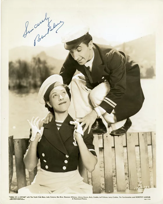 Ben Blue autograph