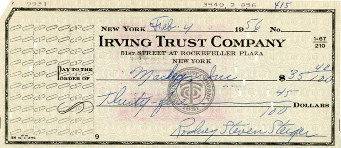 Rod Steiger autograph