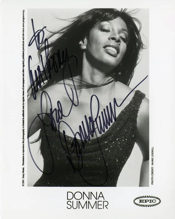 Donna Summer autograph