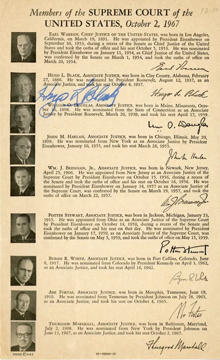 Hugo Black autograph