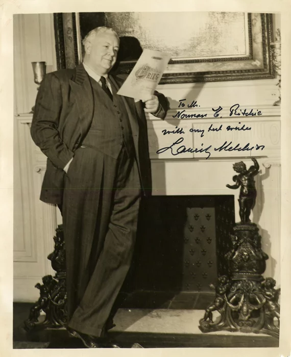 Lauritz Melchior autograph