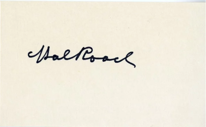 Hal Roach autograph
