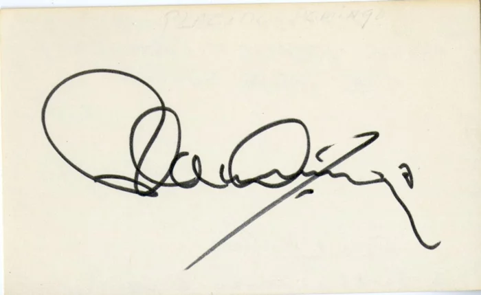 Placido Domingo autograph
