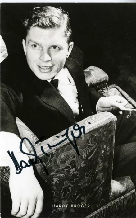 Hardy Kruger autograph