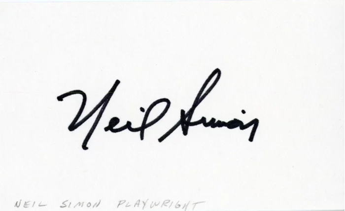 Neil Simon autograph