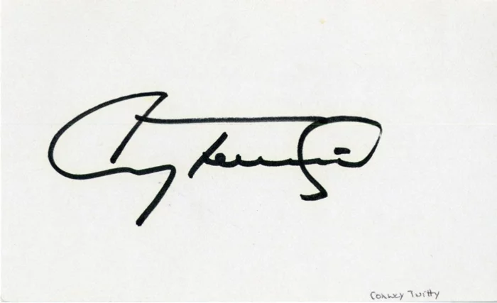 Conway Twitty autograph