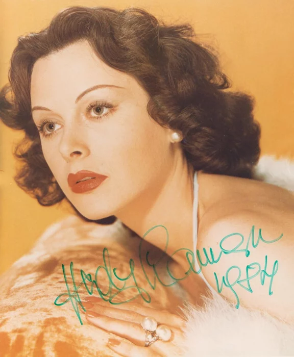 Hedy LaMarr autograph