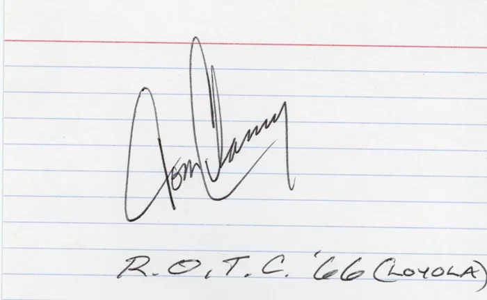 Tom Clancy autograph