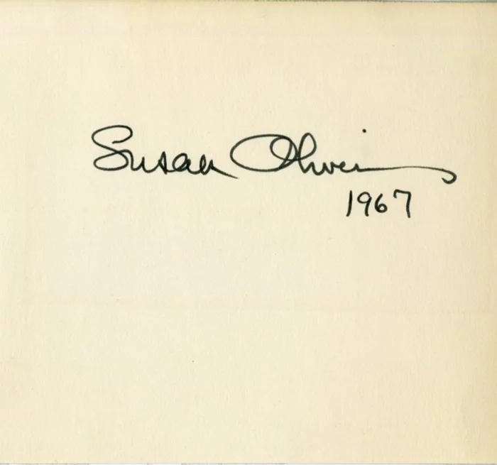 Susan Oliver autograph