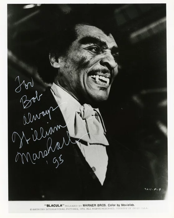 William Marshall autograph
