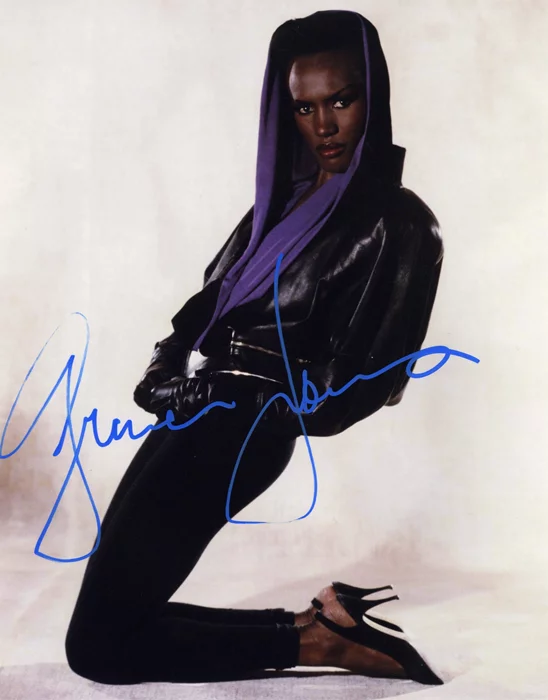 Grace Jones autograph